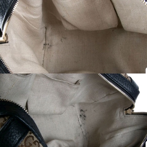 100% Auth Gucci Boston GG Canvas Satchel Bag - Picture 5 of 8